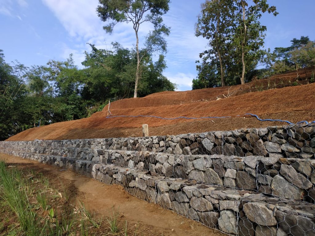 coir mesh cocomesh rumah sabut