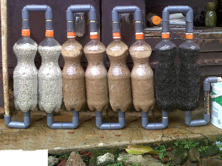 Proses pembuatan sabut kelapa untuk filter air
