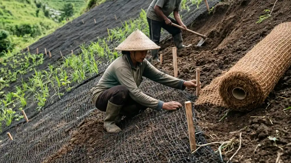 cara kerja cocomesh pada lereng